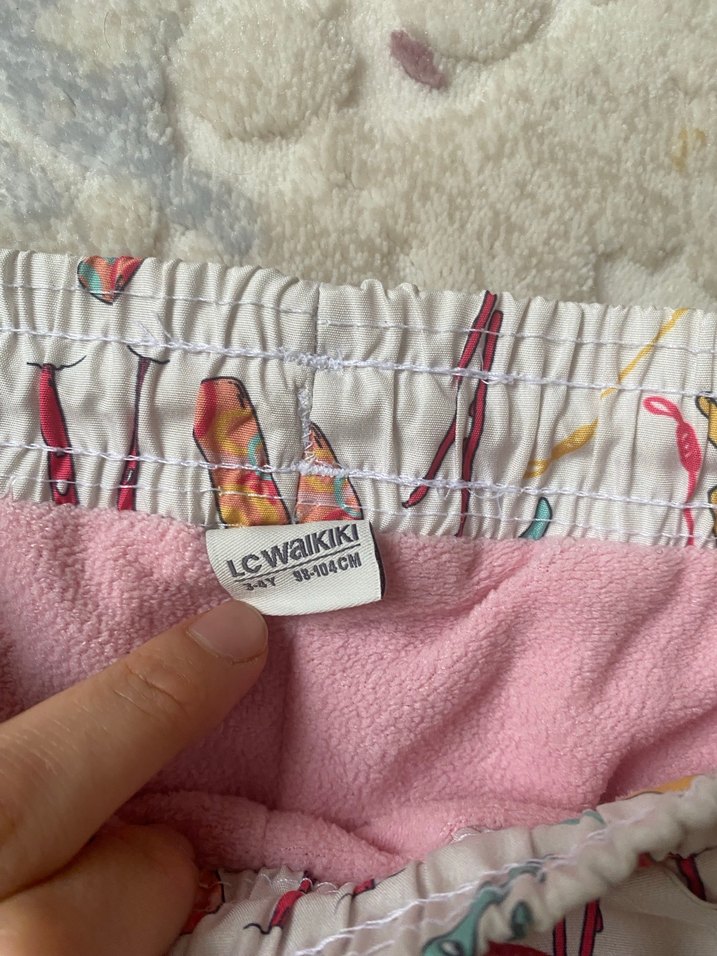 Nakışlı Çok Renkli Kız Çocuk Pantolonu kar pantolonu - Görsel 3