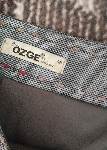 Diğer Uzun Gri Nakışlı Erkek Atkısı