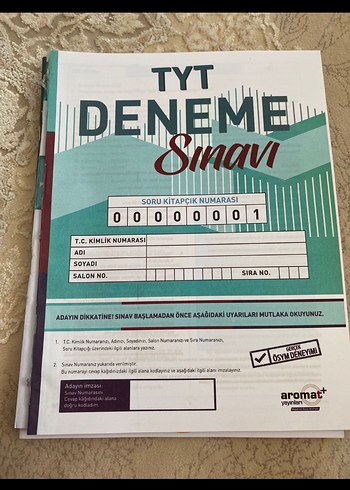 Beden Renk 6lı TYT Temel Yeterlilik Testi Deneme Sınavı Kitabı