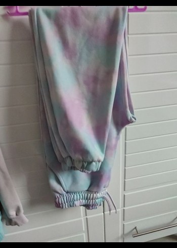 10 Yaş Beden pembe Renk Kızlar için Pastel Renkli Eşofman Takımı