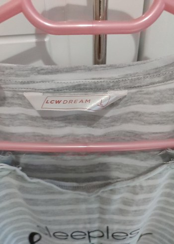 Gri Çizgili Hamile Midi Elbise - Görsel 3