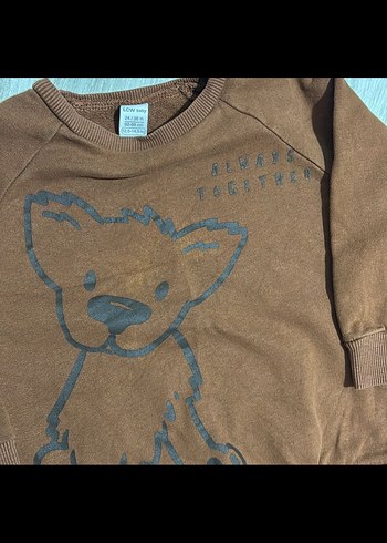 Kahverengi Baskılı Bebek Erkek Takım - Görsel 3