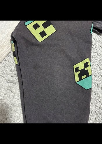 Erkek Çocuk Gri Baskılı Rahat Eşofman Takımı - Görsel 5