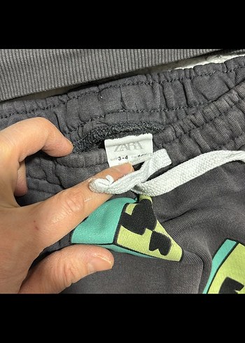 Erkek Çocuk Gri Baskılı Rahat Eşofman Takımı - Görsel 3