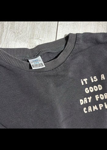 Erkek Çocuk Gri Baskılı Rahat Eşofman Takımı - Görsel 4