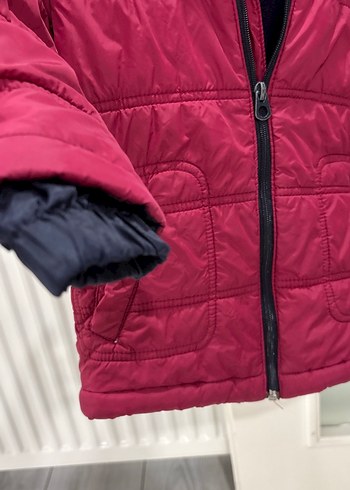 Bordo Fermuarlı Erkek Çocuk Mont - Görsel 3