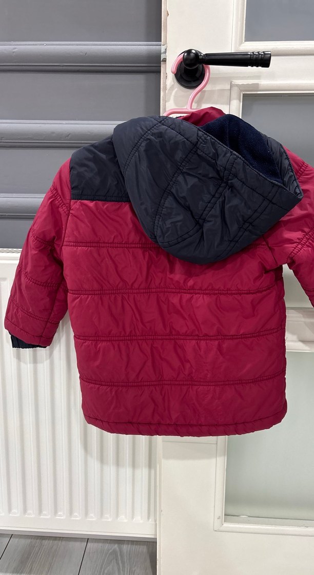 Bordo Fermuarlı Erkek Çocuk Mont - Görsel 4