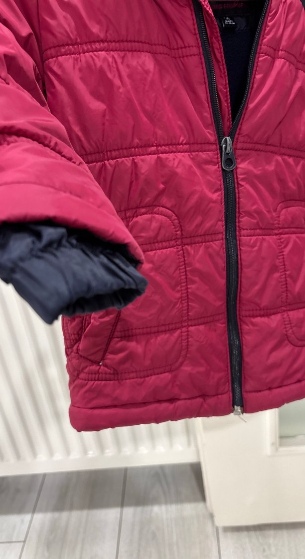 Bordo Fermuarlı Erkek Çocuk Mont - Görsel 3