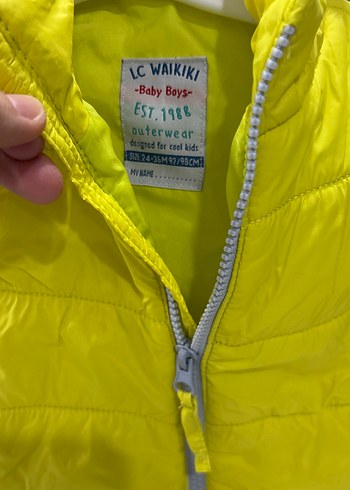 Sarı Fermuarlı Erkek Çocuk Yelek - Görsel 2