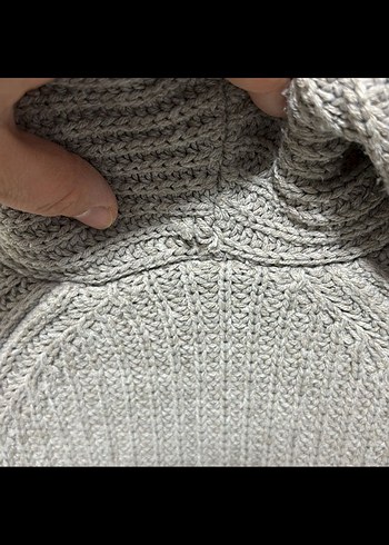 Gri Erkek Çocuk Örgü Detaylı Mont - Görsel 5