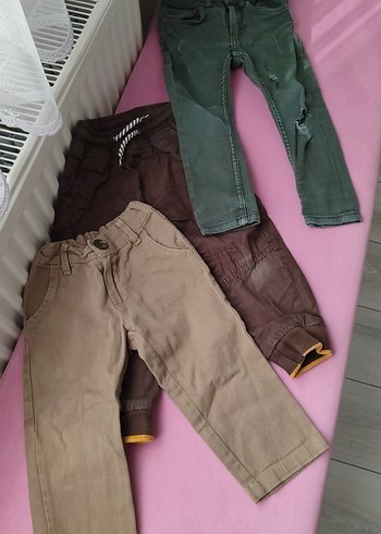 Kahverengi Erkek Çocuk Bol Kesim Kot Pantolon