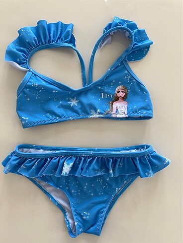Elsa çocuk mayo bikini