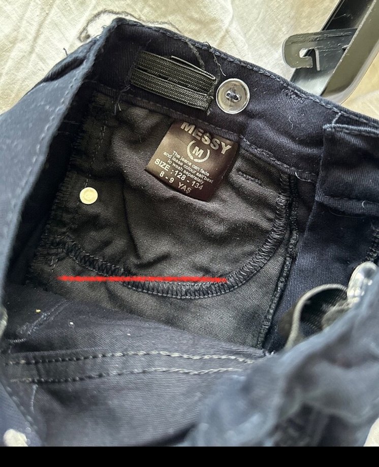Siyah Mini Denim Etek - Görsel 3