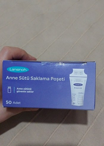 Lansinoh Anne Sütü Saklama Poşeti 50 Adet hiç açılmamış sıfır - Görsel 2