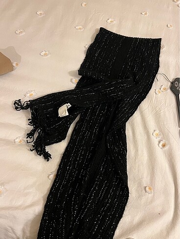 DeFacto Accessories Siyah Simli Atkı