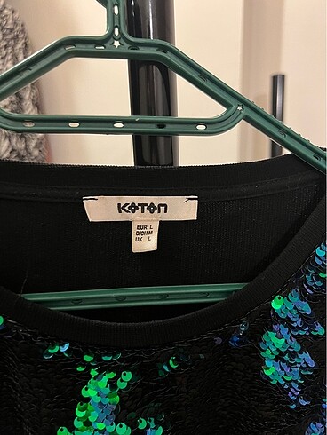 Koton Koton Çift Renkli Pullu Sweatshirt