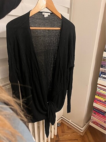 xl Beden siyah Renk H&M Önü Bağlamalı Hırka