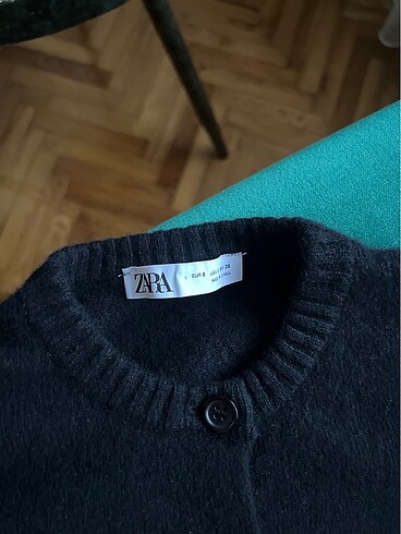 Zara Zara Siyah Düğmeli Hırka/Kazak