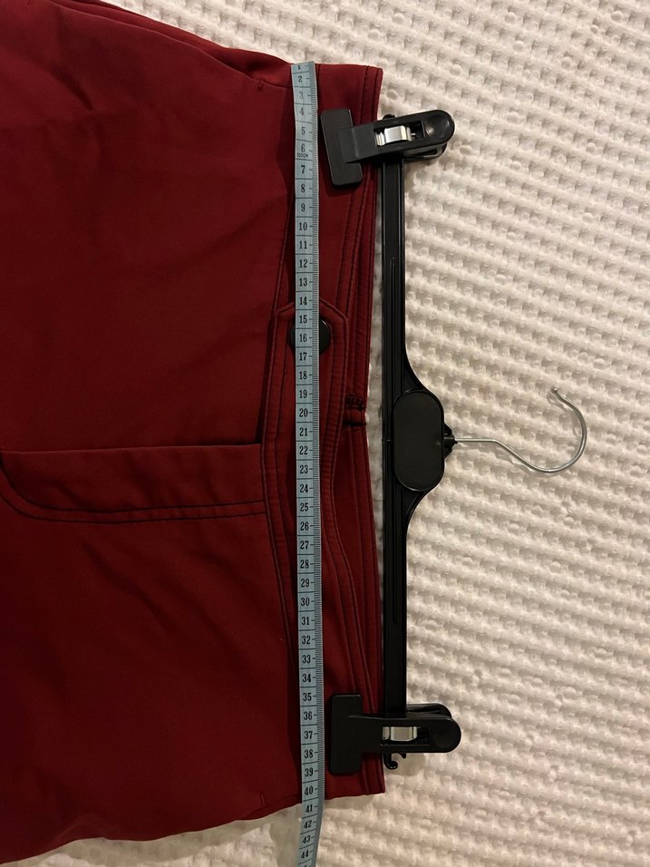 Mango Bordo Slim Fit Pantolon - Tertemiz - Görsel 4