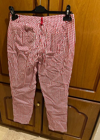 Yargıcı Desenli Cigarette Pantolon - Görsel 3