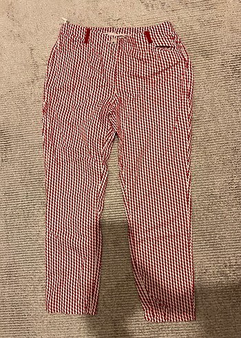 Yargıcı Desenli Cigarette Pantolon - Görsel 5