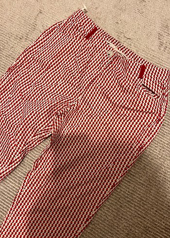 Yargıcı Desenli Cigarette Pantolon - Görsel 6