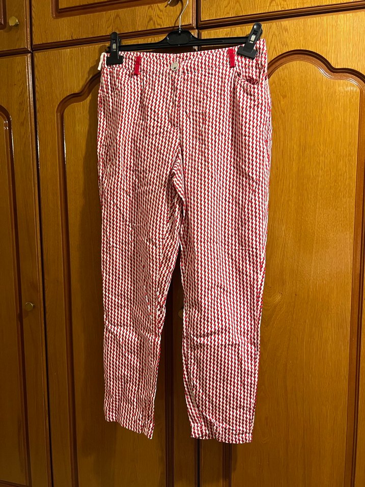 Yargıcı Desenli Cigarette Pantolon - Görsel 2