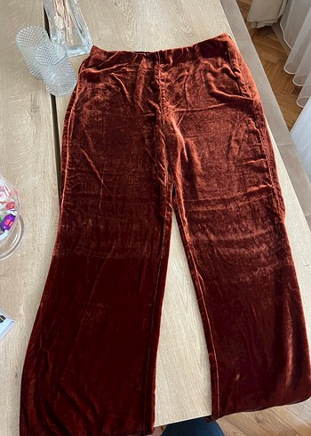 Mango Kadife Dokulu Pantolon - M Beden - Görsel 6