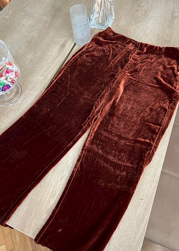 Mango Kadife Dokulu Pantolon - M Beden - Görsel 5