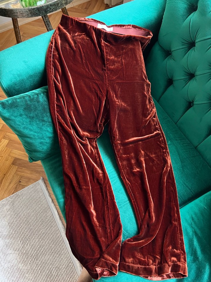 Mango Kadife Dokulu Pantolon - M Beden - Görsel 2