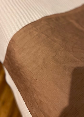 Bakır/Acı Kahve Tonlarında Dokulu Şık Şal - Görsel 4