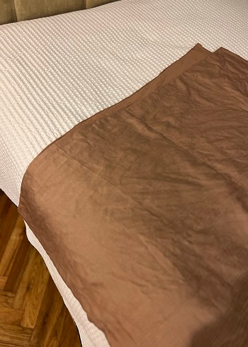 Bakır/Acı Kahve Tonlarında Dokulu Şık Şal - Görsel 3