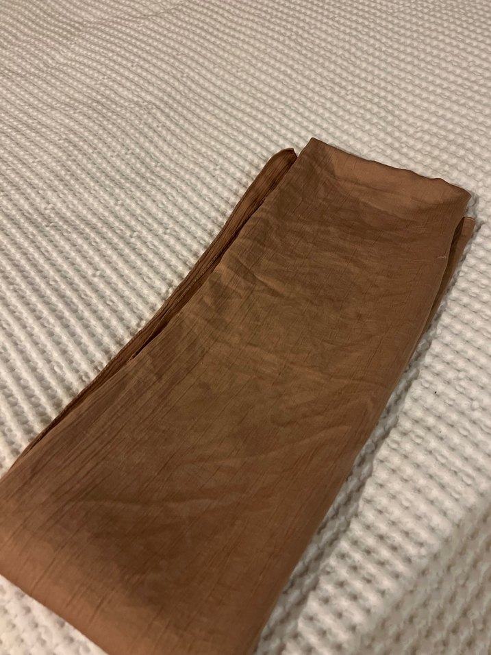 Bakır/Acı Kahve Tonlarında Dokulu Şık Şal - Görsel 5