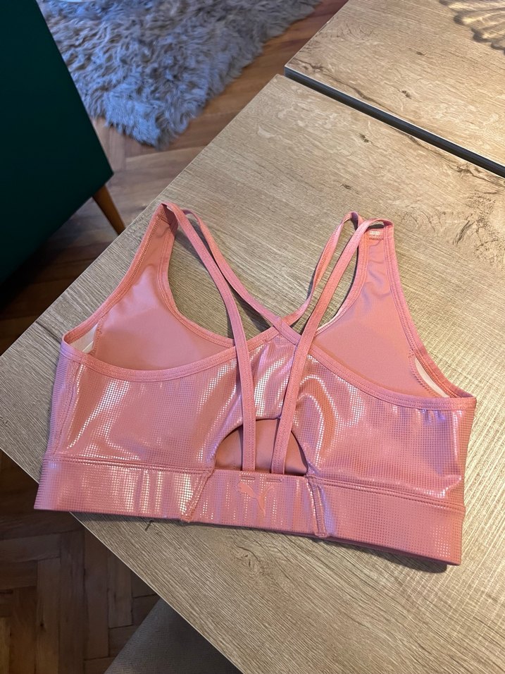 Parlak Pembe Sporcu Sütyeni - Görsel 2