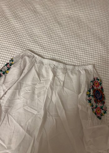 S.Y COLLECTİON Marka Nakış İşlemeli Bluz - Görsel 2