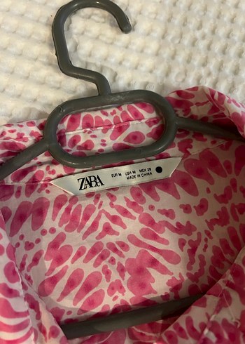  Zara Pembe Etnik Desenli Kuşaklı Mini Elbise - Görsel 3