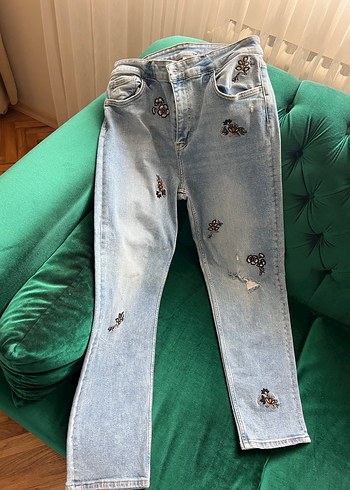 Liu Jo Milano İslemeli Nakisli Jean Pantolon 31 Beden L