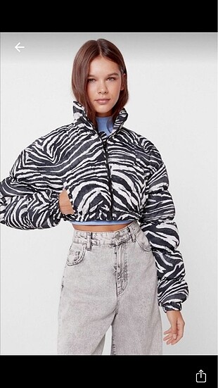 Bershka crop mont