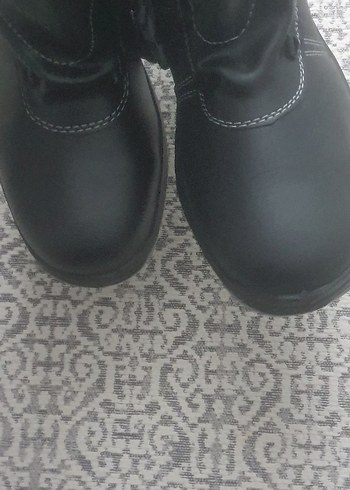 Siyah Gri Erkek Bot çelik burunlu iş ayakkabısı - Görsel 6