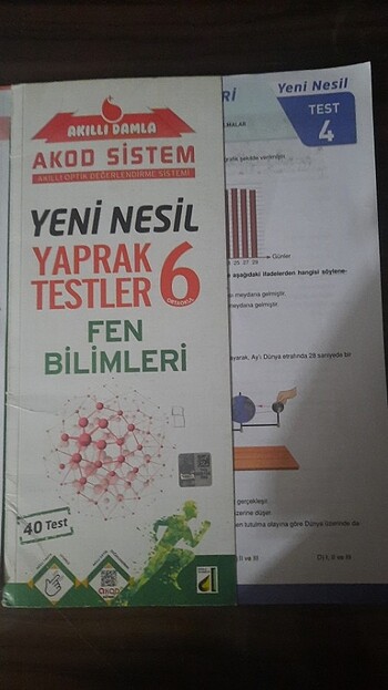  Beden Renk 6. Sınıf 3 adet yaprak test ( 2Türkçe, 1 fen bilimleri )