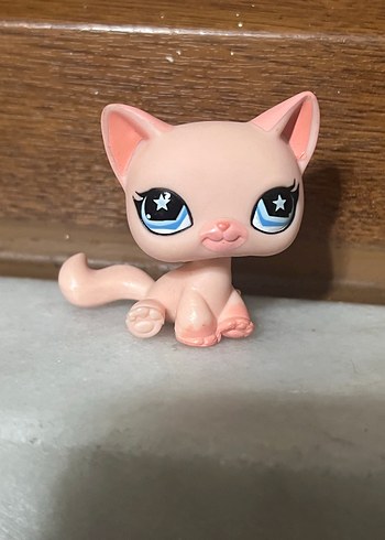 Pastel Pembe Kedi Figürü