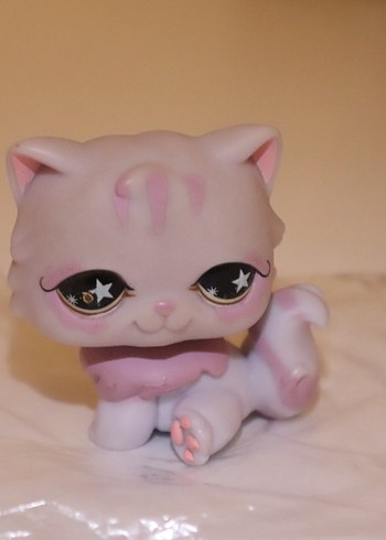 Pastel Pembe Kedi Figürü