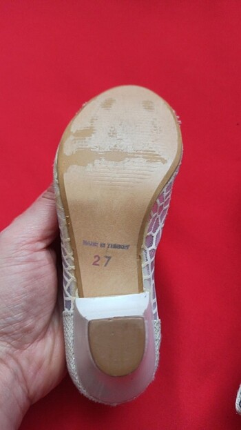 Topuklu çocuk ayakkabı  - Görsel 3