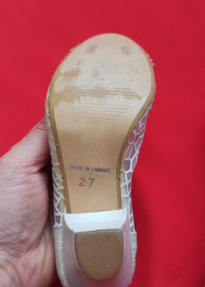 Topuklu çocuk ayakkabı  - Görsel 3