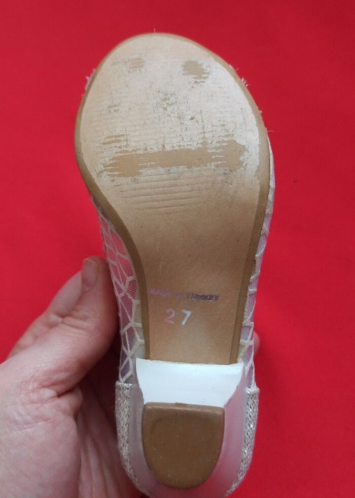 Topuklu çocuk ayakkabı  - Görsel 4