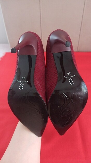 38 Beden bordo Renk Bordo stiletto