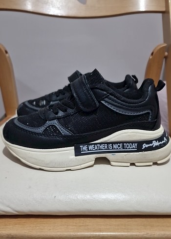 Siyah Çocuk Günlük Spor Ayakkabı - Görsel 2