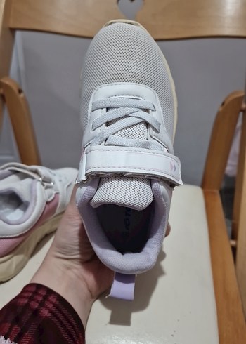 Kızlar için Beyaz Velcro Spor Ayakkabı - Görsel 6