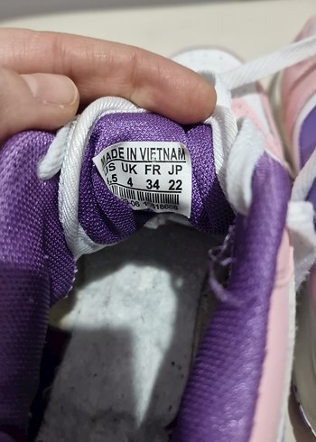 Pembe Mor Detaylı Çocuk Spor Ayakkabı - Görsel 4