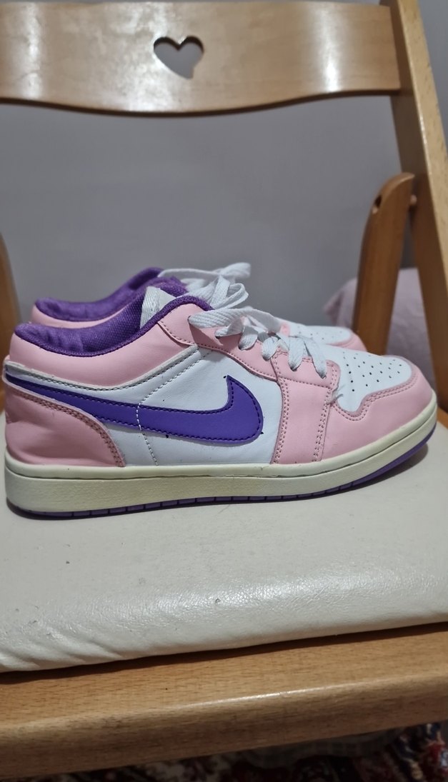 Pembe Mor Detaylı Çocuk Spor Ayakkabı - Görsel 3